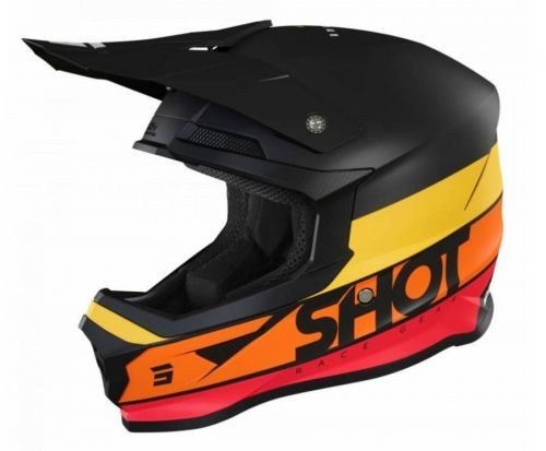 SHOT Furious Story Orange Matt Offroad Helmet XS