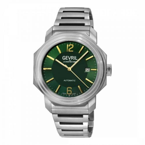 Men's Silver/Green Roosevelt Titanium Watch 43mm
