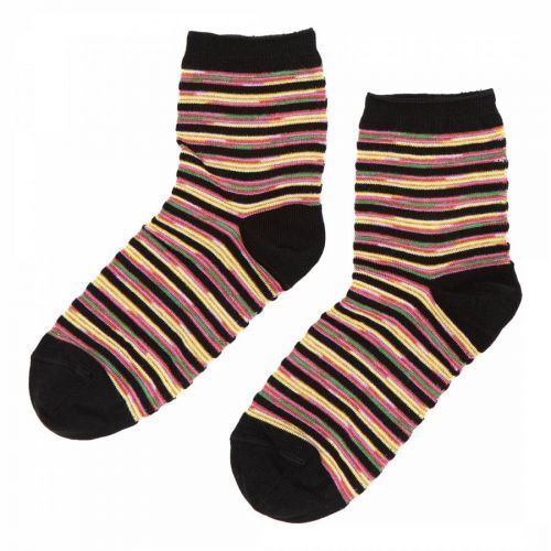 Multicoloured Knitted Short Socks