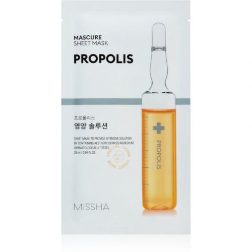 Missha Mascure Propolis nourishing face sheet mask for Sensitive and Irritable Skin 28 ml