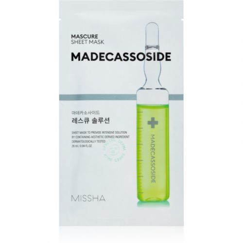 Missha Mascure Madecassoside Nourishing Sheet Mask for Sensitive and Irritable Skin 28 ml