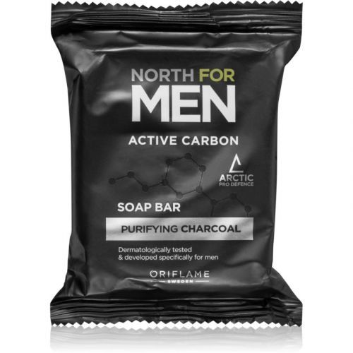 Oriflame North for Men Active Carbon Cleansing Bar with activated charcoal 100 g