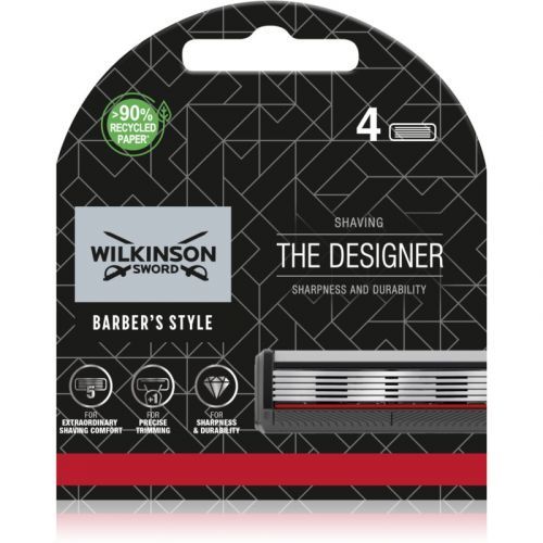Wilkinson Sword Barbers Style The Architect Shaver + 2 Replacement Heads