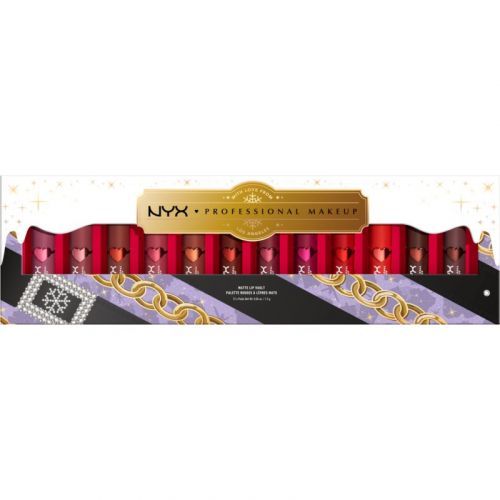 NYX Professional Makeup Limited Edition Xmass 2022 Mrs Claus Oh Deer Matte Lip Vault Lipstick Set (with Matte Effect)