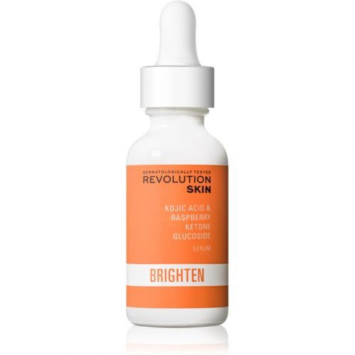 Revolution Skincare Brighten Kojic Acid & Raspberry Ketone Glucoside Radiance Moisturising Serum for Even Skintone 30 ml