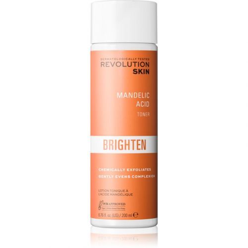 Revolution Skincare Brighten Mandelic Acid Gentle Exfoliating Tonic with Skin Smoothing and Pore Minimizing Effect 200 ml