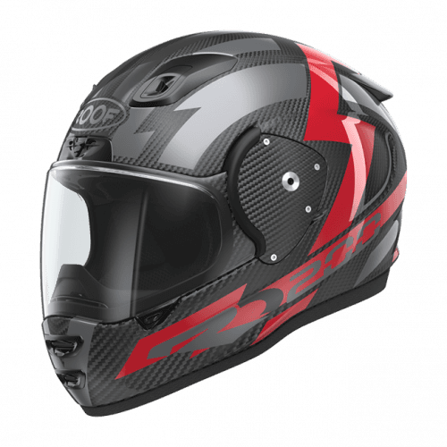 ROOF RO200 Carbon Suzuka Red Metal Full Face Helmet SM