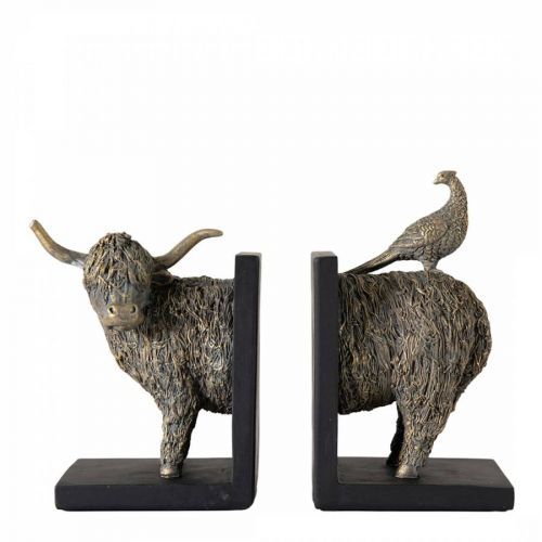 Highland Cow Bookends Set of 2