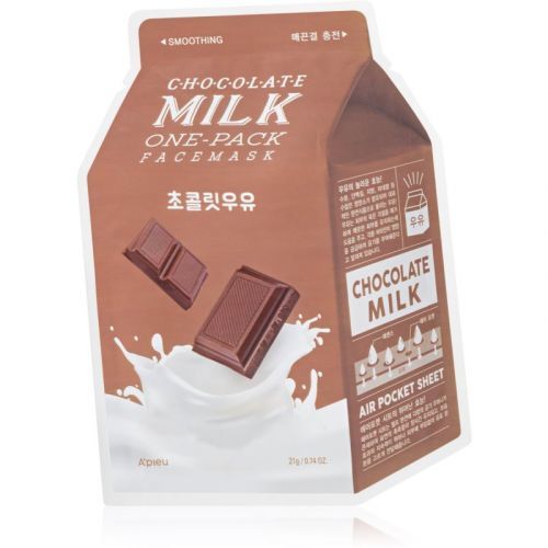 A'pieu One-Pack Milk Mask Chocolate Nourishing Sheet Mask 21 g