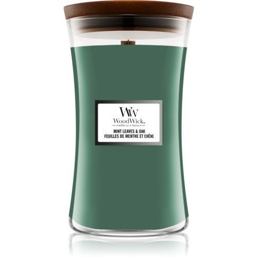 Woodwick Mint Leaves & Oak scented candle 609,5 g