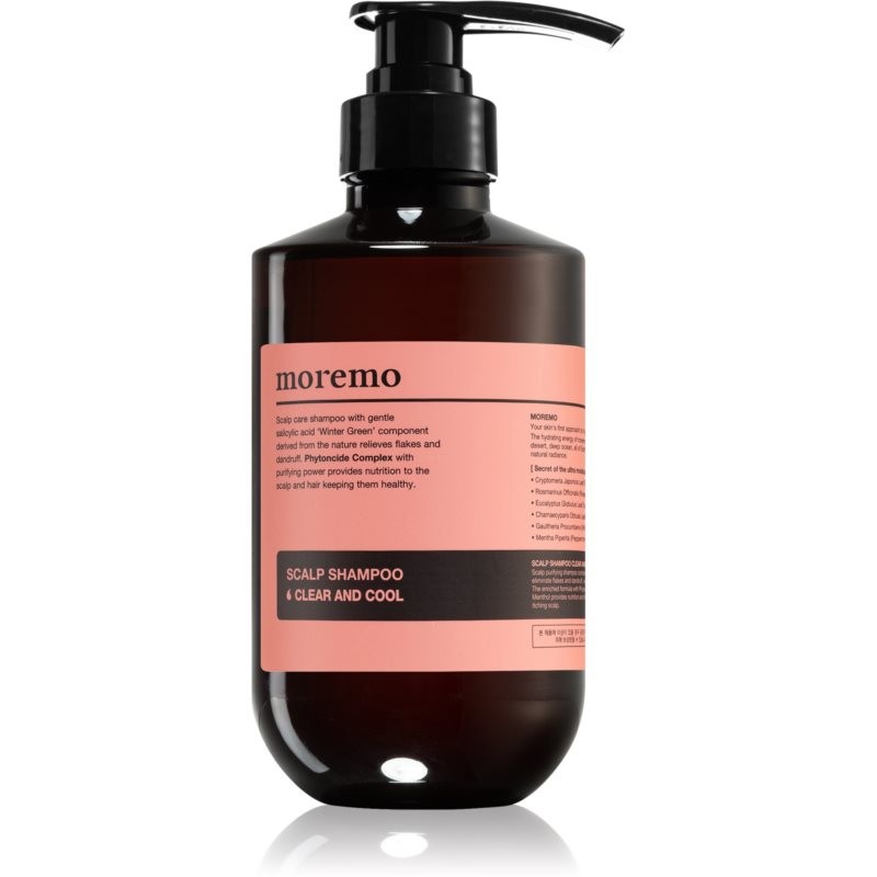 moremo Scalp Shampoo Clear And Cool Deep Cleanse Clarifying Shampoo Against Dandruff 500 ml