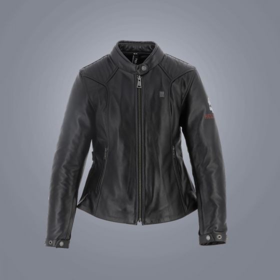 Helstons Emilia Leather Rag Black Jacket S