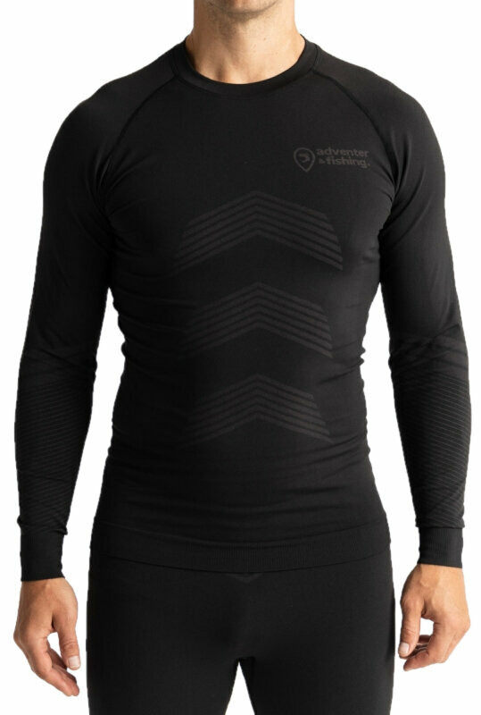 Adventer & fishing T-Shirt Steirud Functional Shirt Titanium/Black M-L