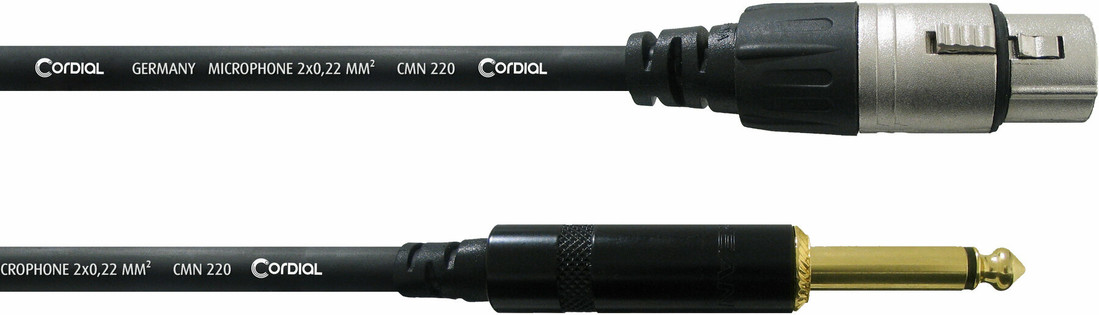 Cordial CCM 10 FP Black 10 m
