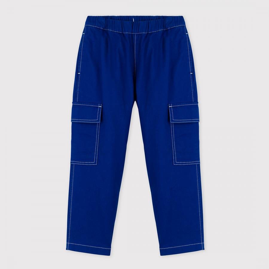 Royal Blue Cargo Trousers