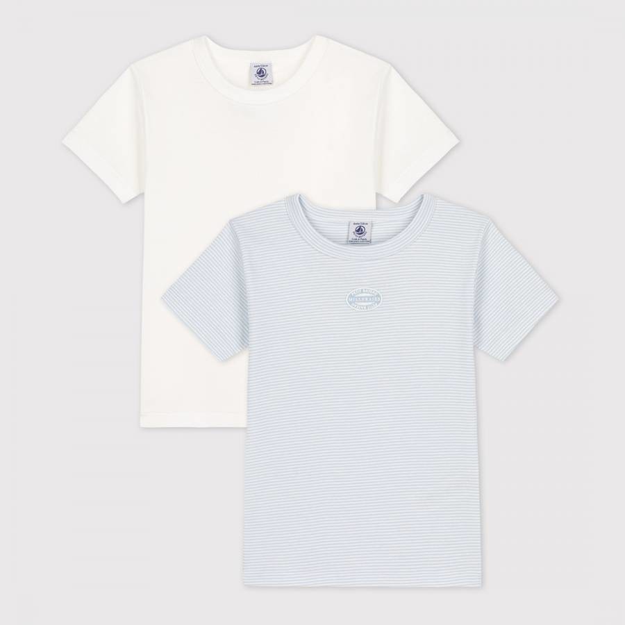 Blue 2 Pack Cotton T-Shirts