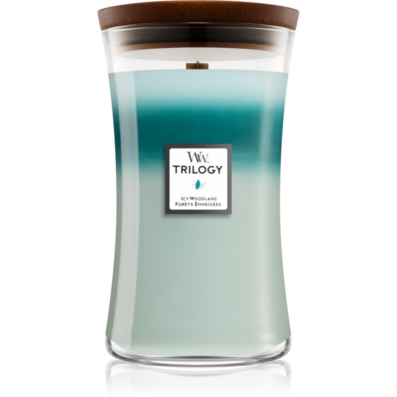 Woodwick Icy Woodland scented candle Wooden Wick 609,5 g