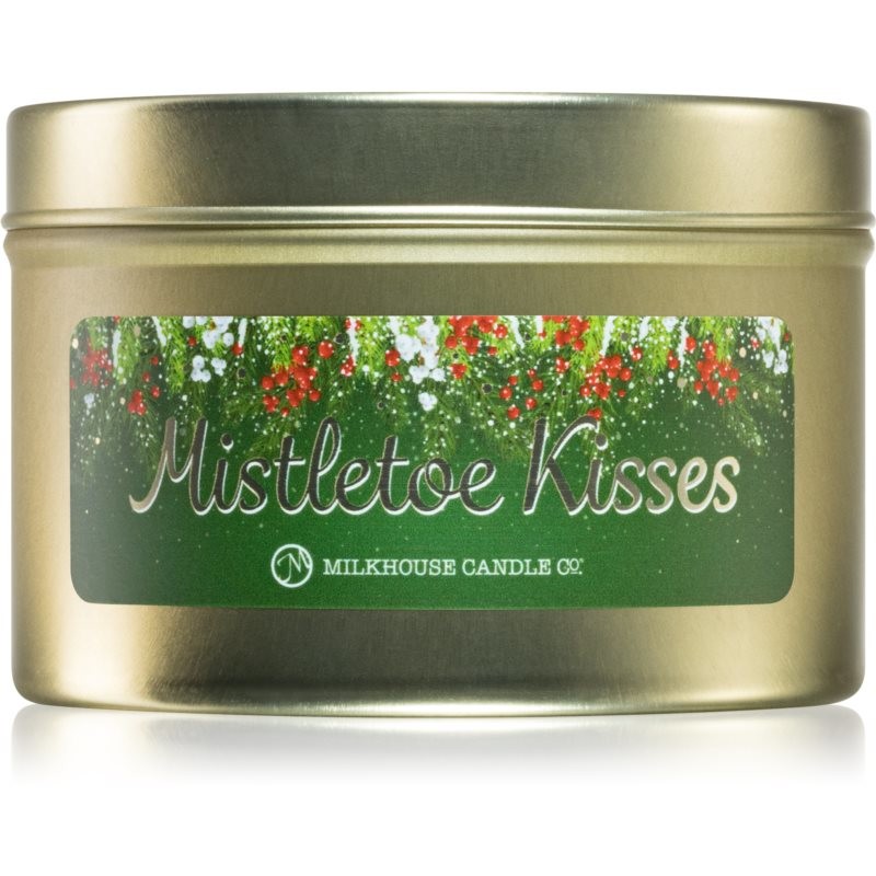 Milkhouse Candle Co. Christmas Mistletoe Kisses scented candle in tin 141 g