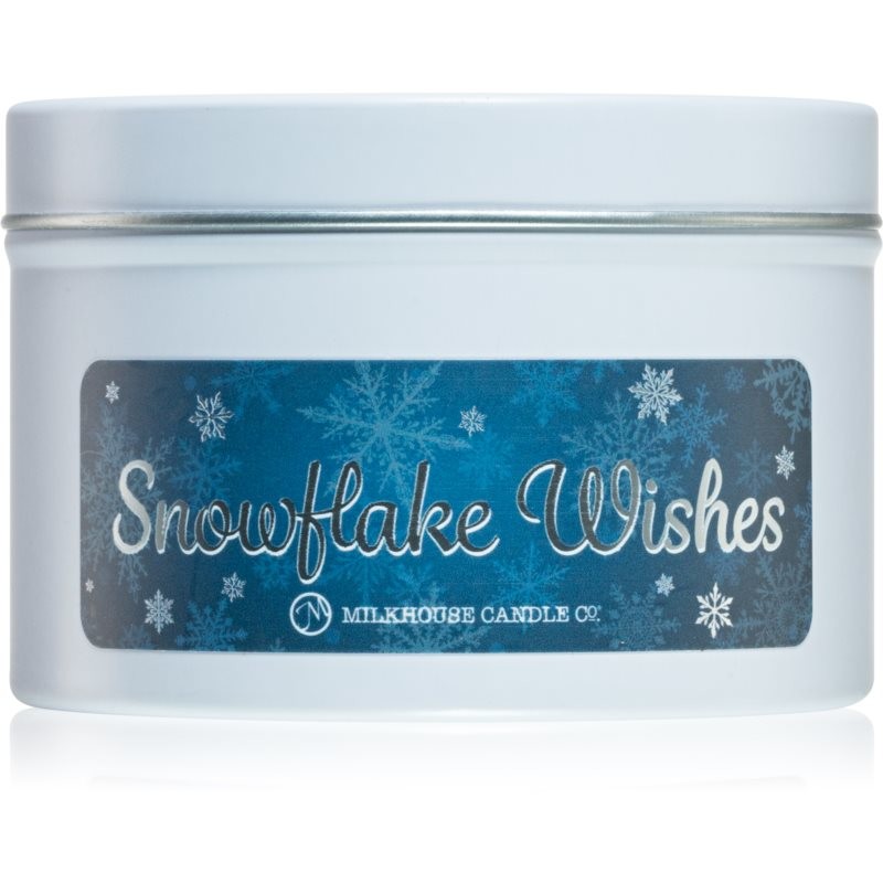 Milkhouse Candle Co. Christmas Snowflake Wishes scented candle in tin 141 g