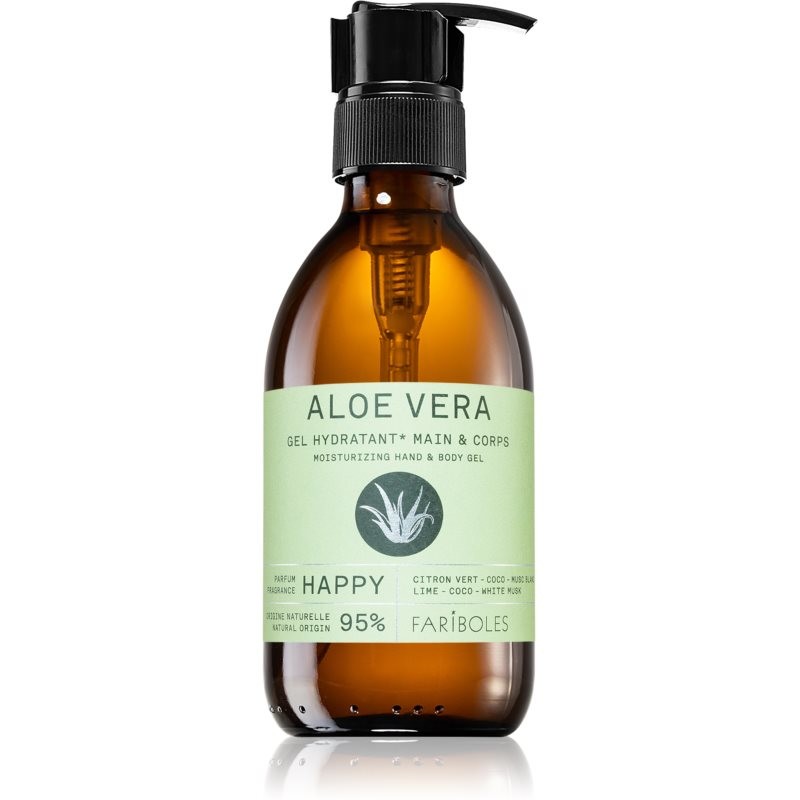 FARIBOLES Green Aloe Vera Happy Cleansing Gel for Face and Body 240 ml