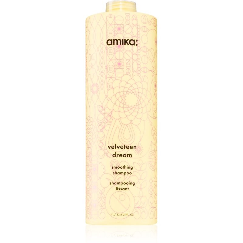 amika Velveteen dream Smoothing Shampoo Anti - Humidity 1000 ml