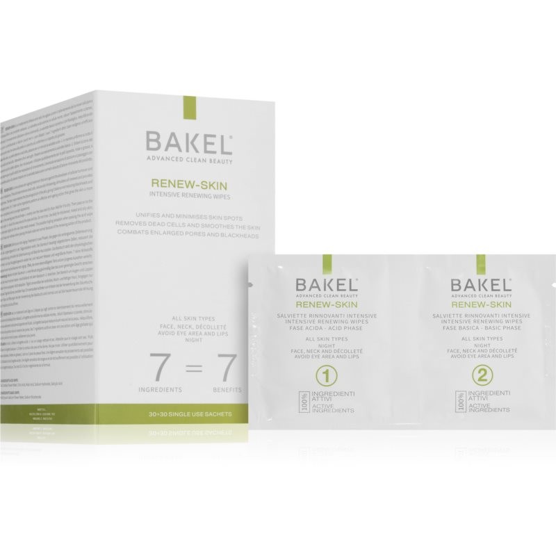 Bakel Renew-Skin Wet Wipes for Face 2x30 pc