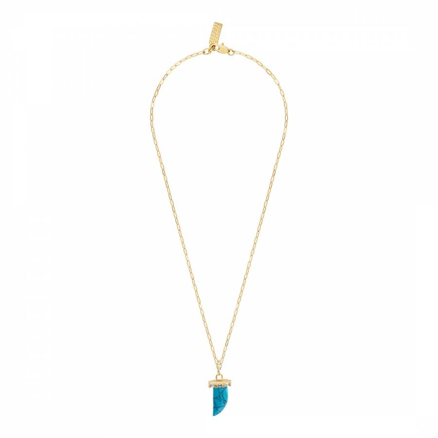 18K Gold Turquoise Cosmic Energy Necklace