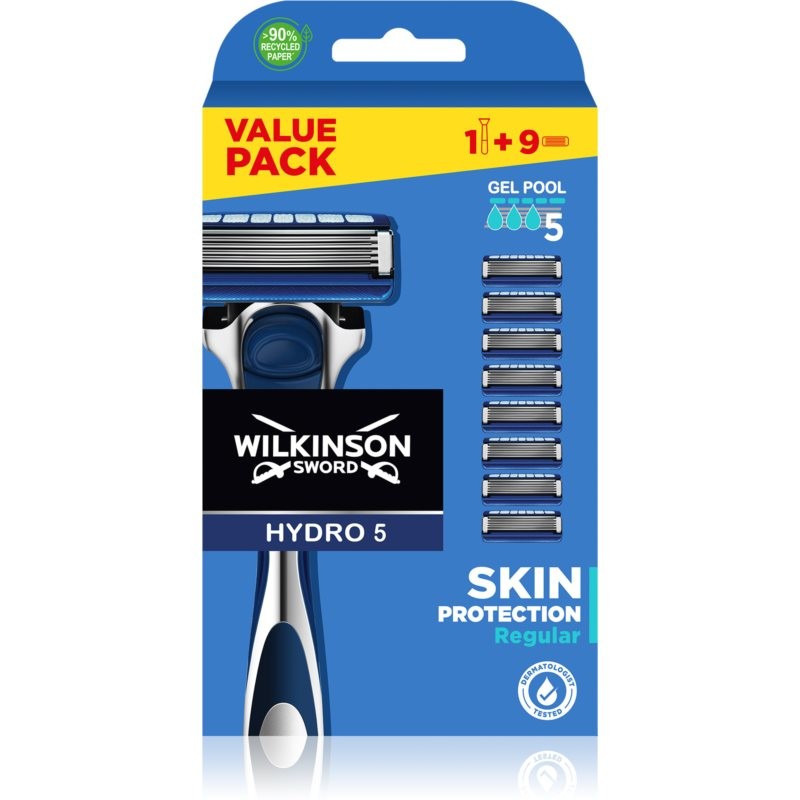 Wilkinson Sword Hydro5 Skin Protection Regular Razor + Replacement Heads
