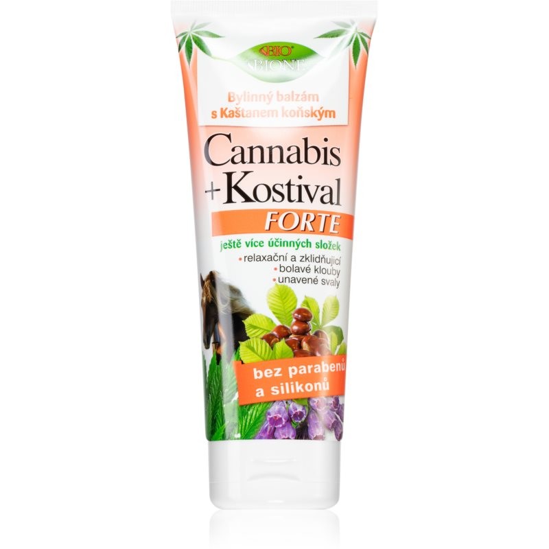 Bione Cosmetics Cannabis Kostival Forte Herbal Fluid for muscles, joints and tendons 200 ml