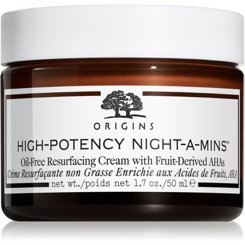 Origins High-Potency Night-A-Mins™ Oil-Free Resurfacing Gel Cream With Fruit-Derived AHAs Regenerating Night Cream to Restore skin density 50 ml