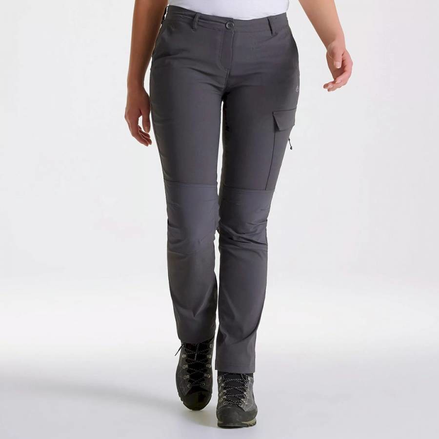 Grey Water Repellant Stretch Trousers