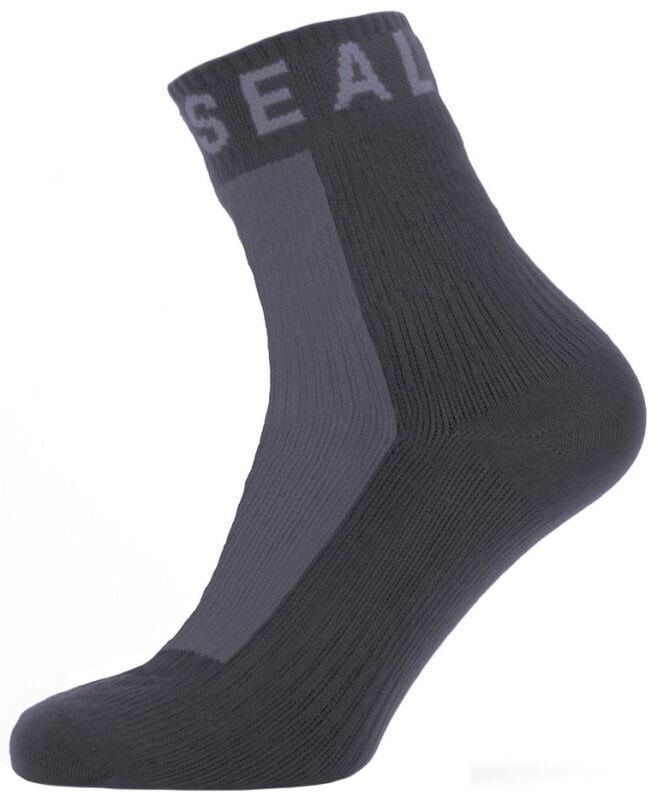 Sealskinz Waterproof All Weather Ankle Length Sock with Hydrostop Black/Grey M