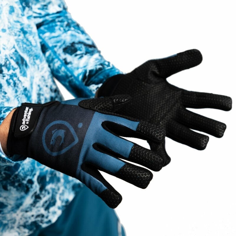 Adventer & fishing Gloves Saltwater Long Gloves Petrol L-XL