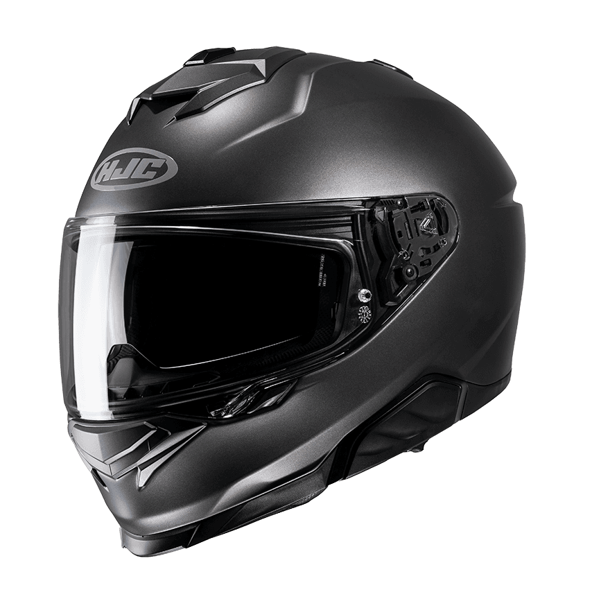 Hjc I71 Dark Grey Semi Flat Titanium Full Face Helmets XS