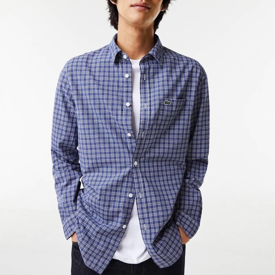 Blue Check Relaxed Shirt