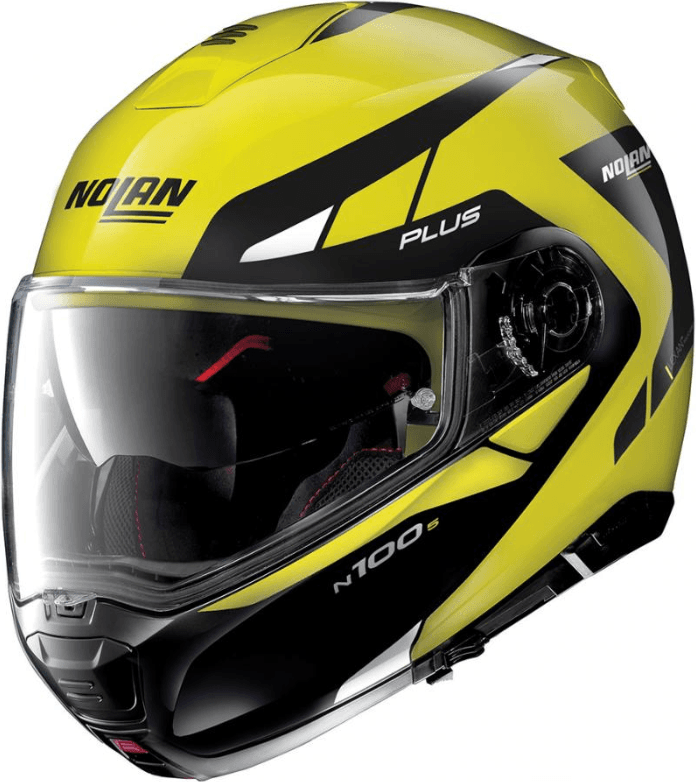 Nolan N100-5 P Milestone 55 Led Yellow Modular Helmet S