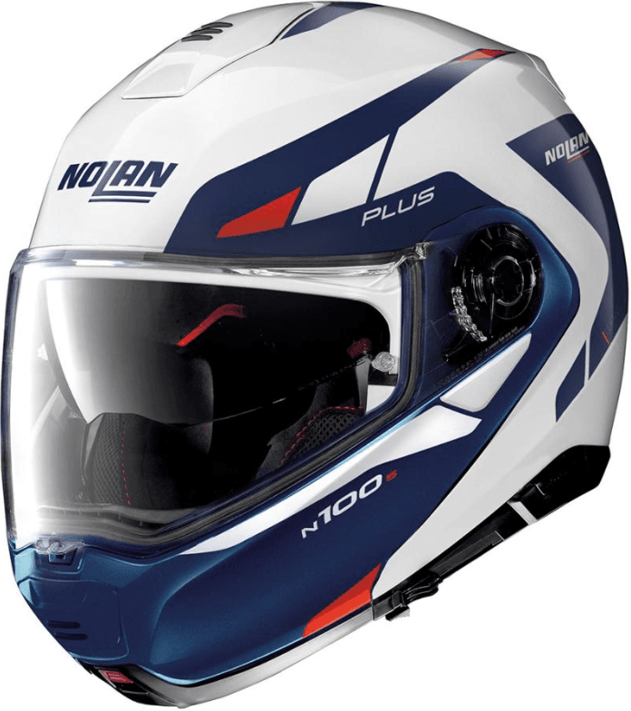 Nolan N100-5 P Milestone 57 Metal White Modular Helmet S