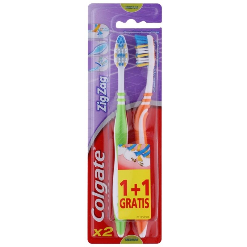 Colgate Zig Zag Medium Medium Toothbrushes 2 pcs 2 pc