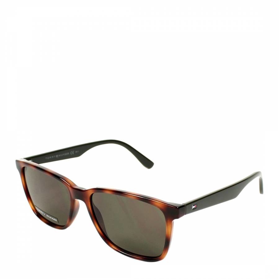 Men's Brown Tortoise Tommy Hilfiger Sunglasses 55mm