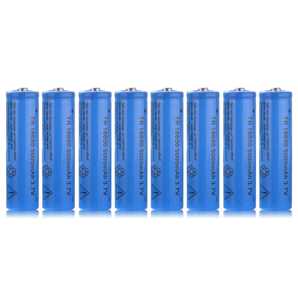 8Pcs Genuine 18650 3.7V 5000mAh Rechargeable Li-ion Battery Batteries BC897