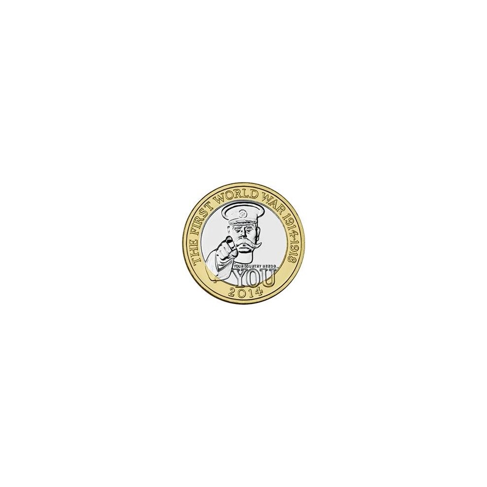 2014 - First World War (Kitchener) - £2 COIN - CIRCULATED