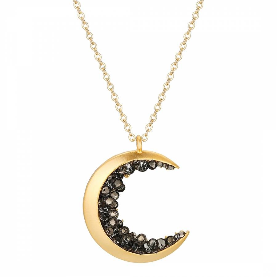18K Gold Crecent Moon Necklace