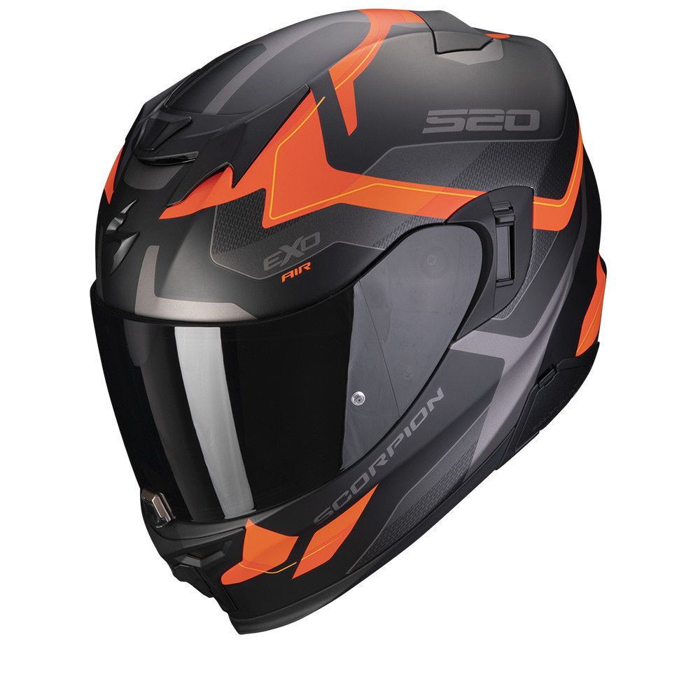 Scorpion Exo-520 Evo Air Elan Matt Black-Orange Full Face Helmets M