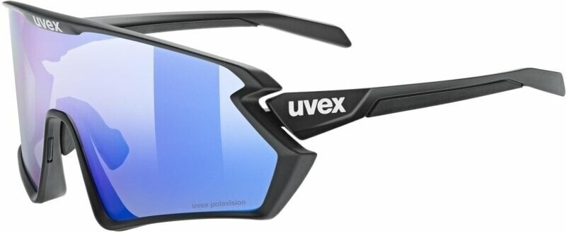 UVEX Sportstyle 231 2.0 P Black Matt Polavision Mirror Blue