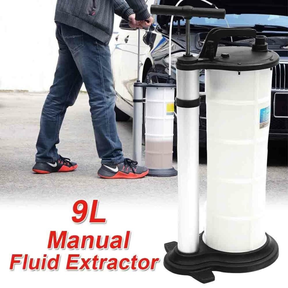 9L Car Boat Oil Extractor Manual Pump Vacuum Brake Fluid Fuel Transfer