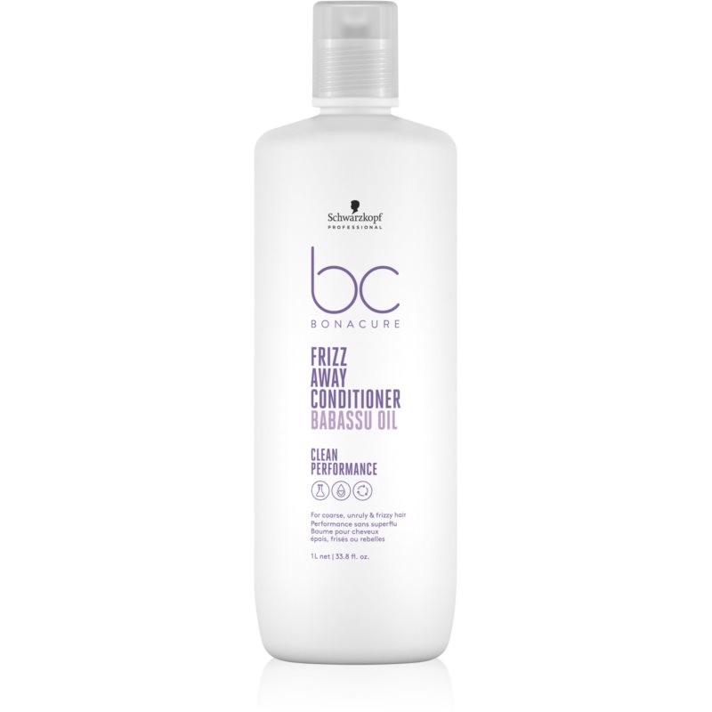 Schwarzkopf Professional BC Bonacure Frizz Away Conditioner Conditioner For Unruly And Frizzy Hair 1000 ml