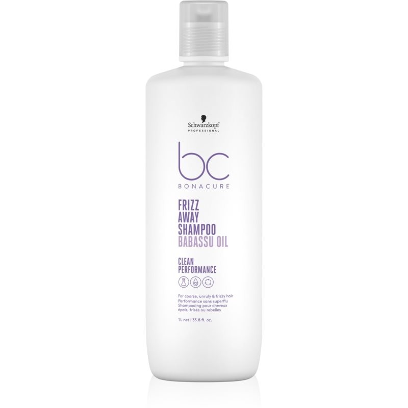 Schwarzkopf Professional BC Bonacure Frizz Away Shampoo Shampoo For Unruly And Frizzy Hair 1000 ml