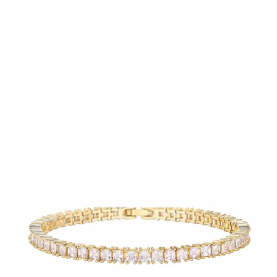 18K Gold Princess Cut Bracelet