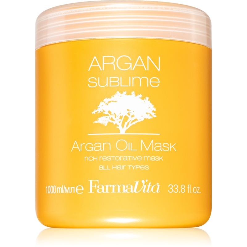 FarmaVita Argan Sublime Regenerating and Moisturising Hair Mask 1000 ml