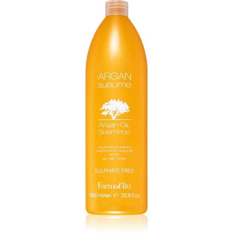 FarmaVita Argan Sublime Sulphate-Free Shampoo With Argan Oil 1000 ml